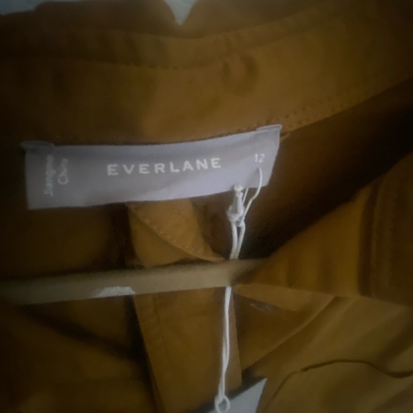 NWT — EVERLANE shirt dress in burnt tan - Picture 2 of 5